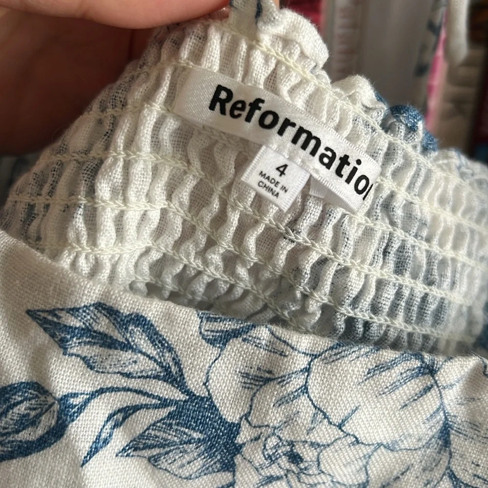 Reformation Jonas linen two piece set in Corsica - Picture 6 of 9
